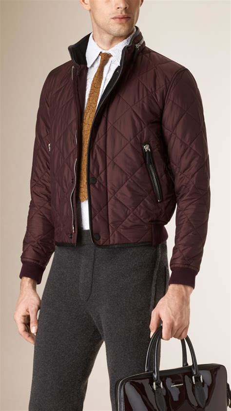 burberry plaid bomber jacket used|burberry quilted jacket men.